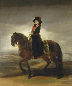 フランシスコ・ゴヤ Painting - パルマ フランシスコ デ ゴヤのマリア ルイサの騎馬肖像画
